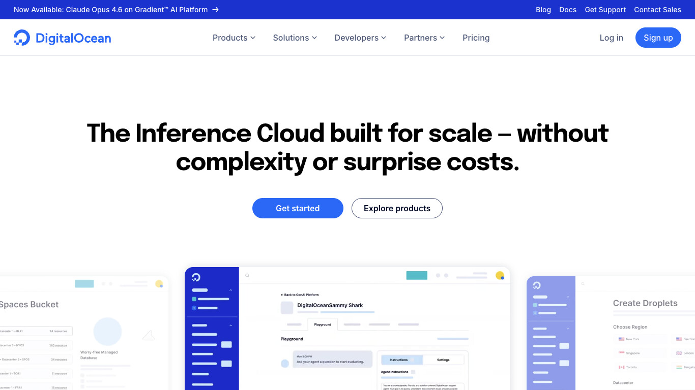 Скриншот DigitalOcean
