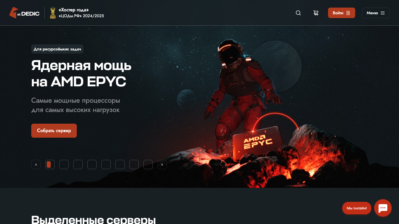 Скриншот FirstDEDIC